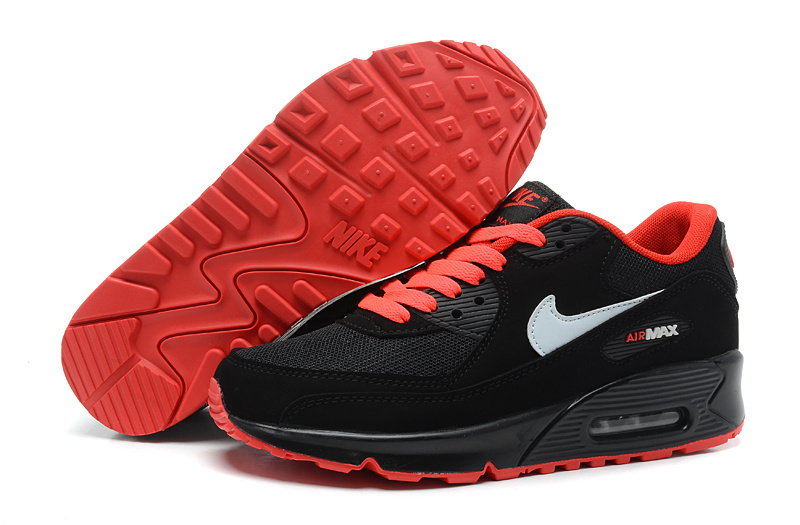 NIKE AIR MAX 90 CZERWONE-CZARNE r.45