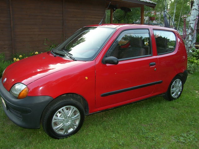 Fiat Seicento - rok 2000 - czerwony - IGŁA
