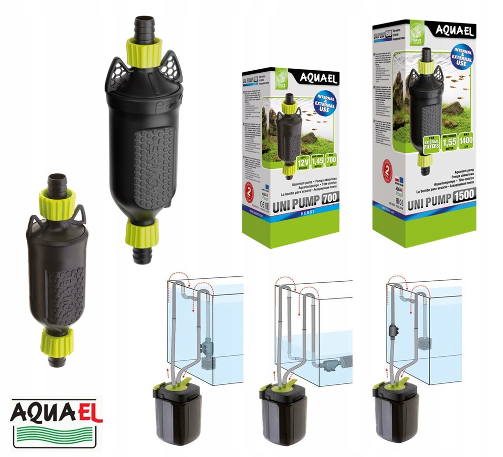 AQUAEL UNI PUMP 1500 uniwersalna pompa przepływowa 7197210845