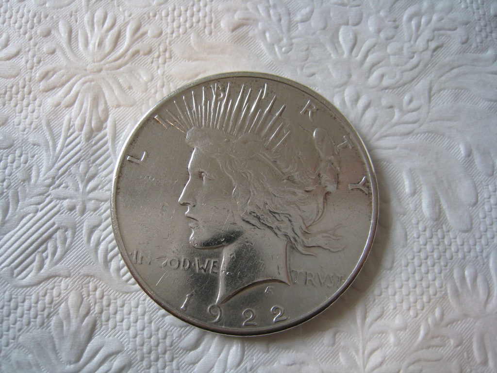 PEACE DOLLAR srebro USA 1922r