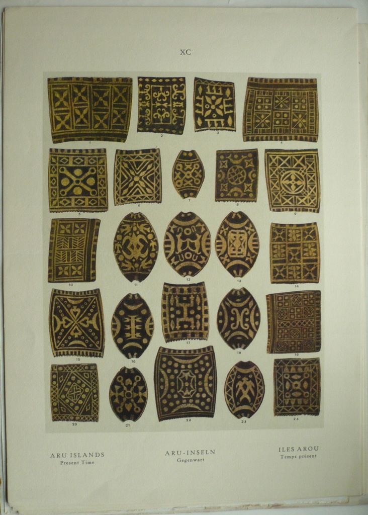 wzory dywanów z wyspy Aru, oryg. 1872