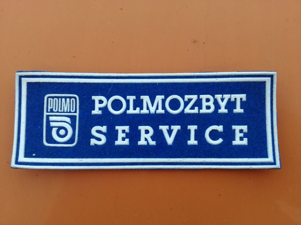 Naszywka Polmozbyt Service PRL Fiat