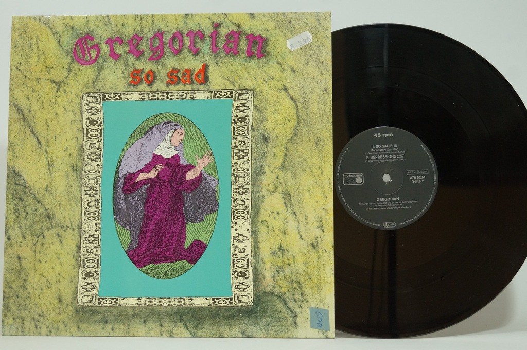 Gregorian - So Sad WINYL Maxi Enigma Spiritual