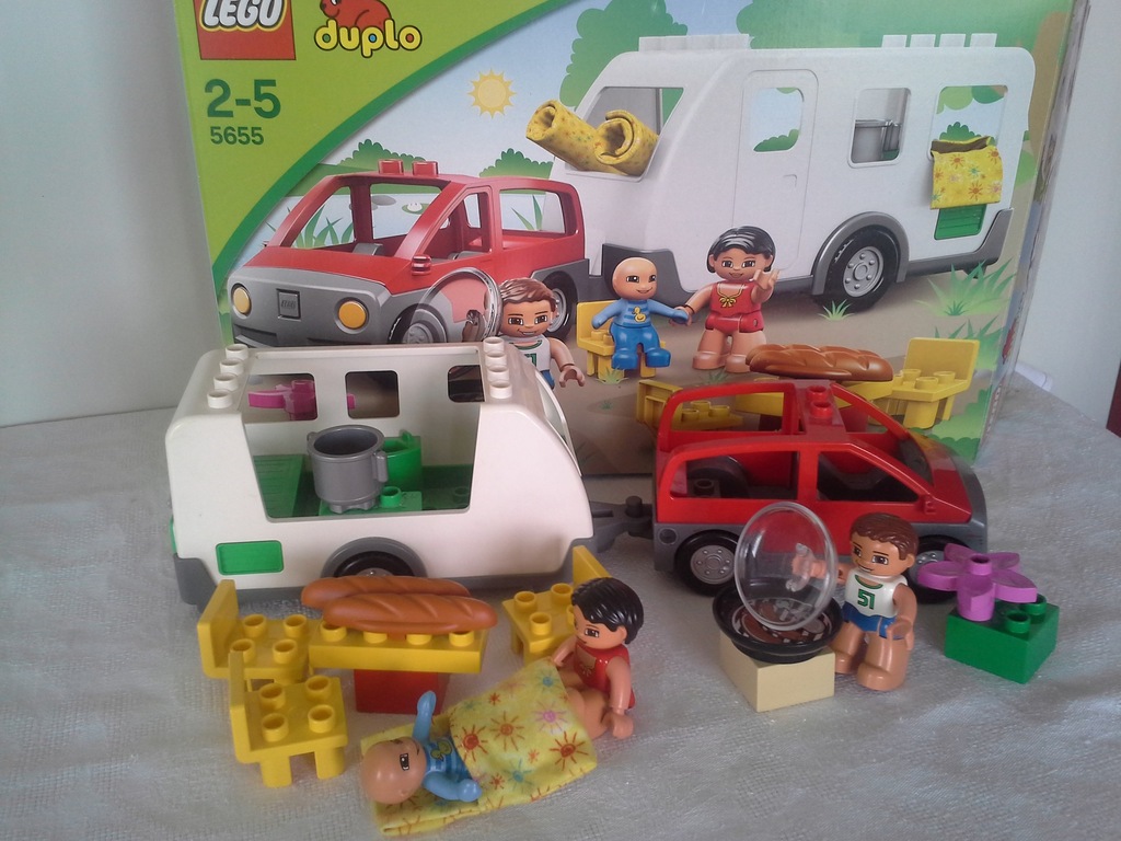 LEGO duplo 5655 kamper wóz kempingowy grill dzidzi