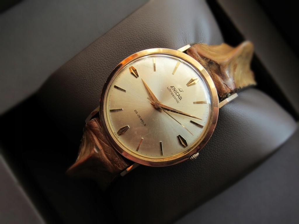 ENICAR ULTRASONIC 25 JEWELS MĘSKI ZEGAREK VINTAGE