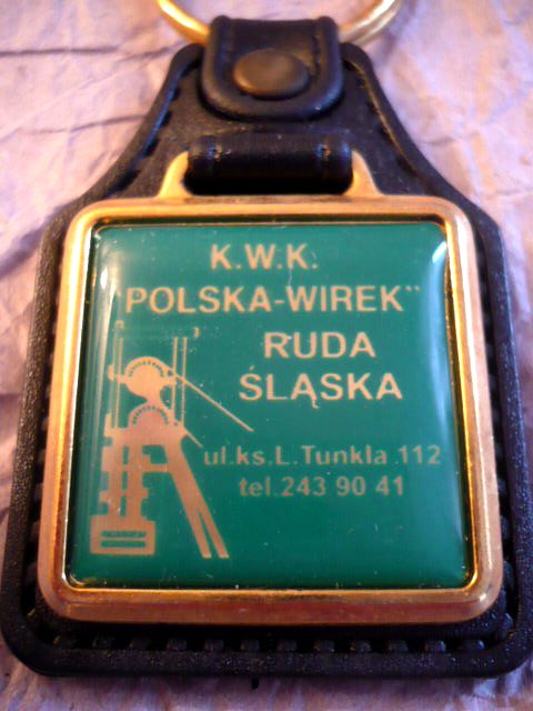 stary brelok kopalnia KWK Polska - Wirek