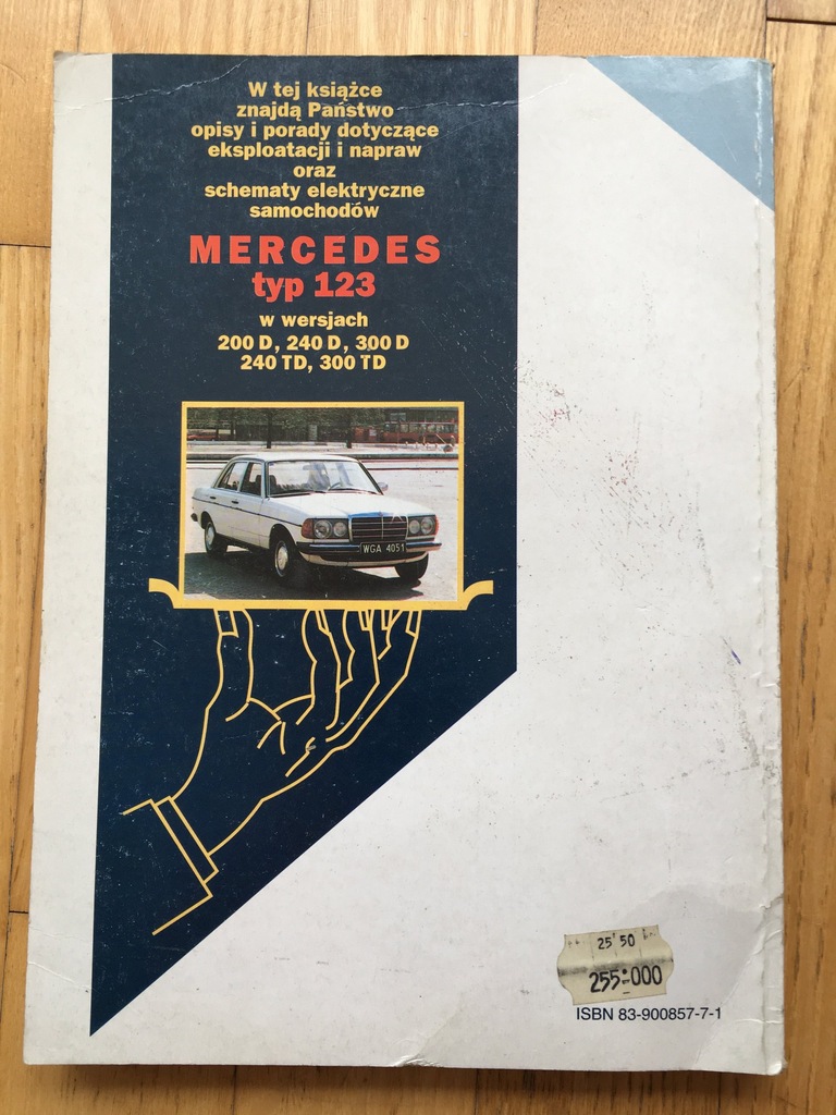 Mercedes w123 Książka Napraw Kalinowski beczka