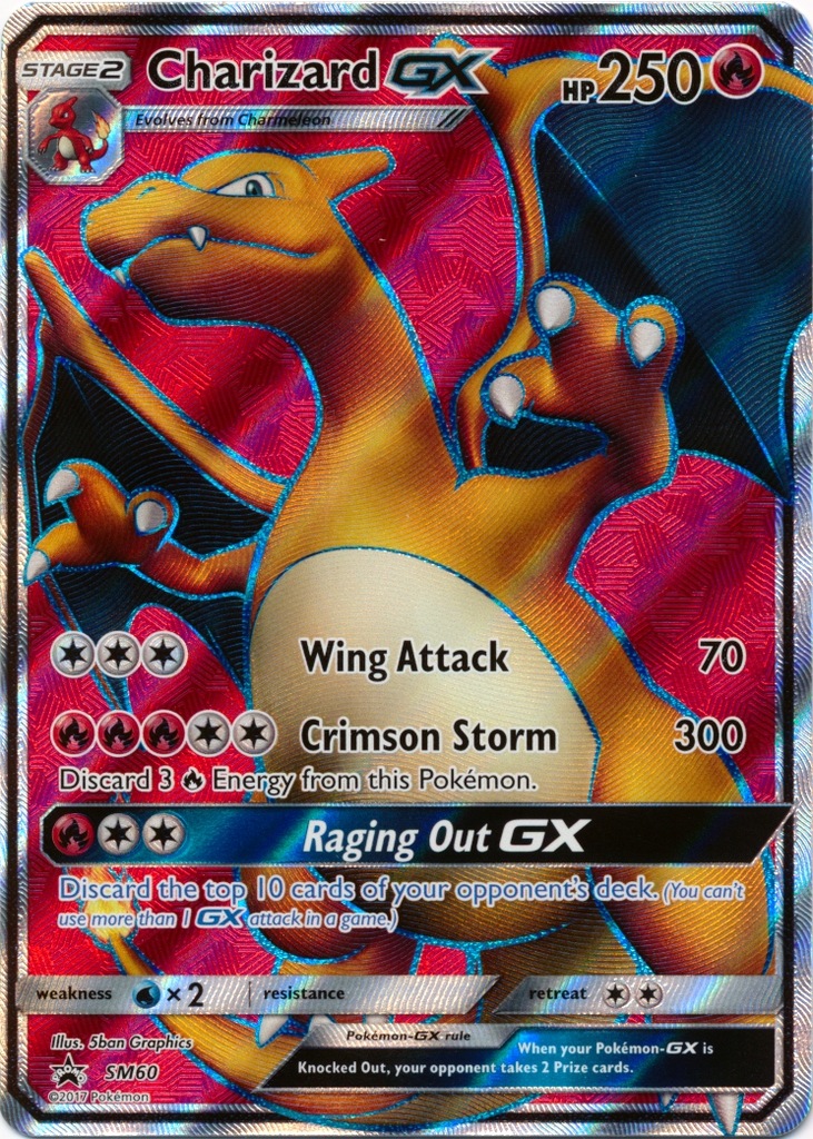 POKEMON - CHARIZARD GX DUŻA KARTA