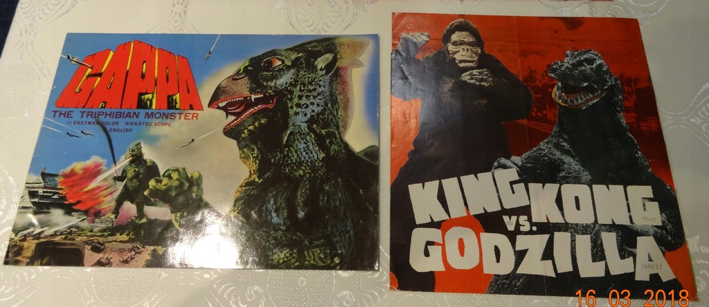 KING KONG vs GODZILLA GAPPA japonskie postery