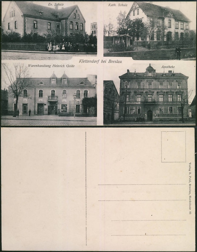 Wrocław KLECINA Szkoły sklep Apteka w.1644