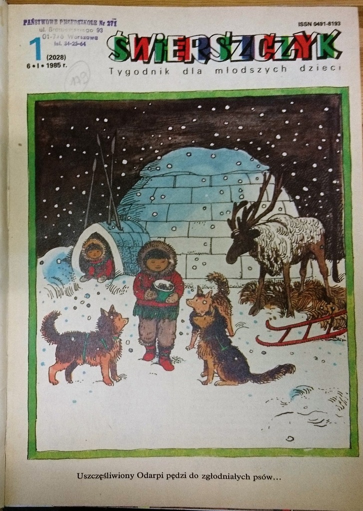ŚWIERSZCZYK tygodnik dla dzieci 1985 rok }AL-193{
