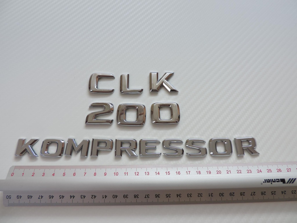 emblemat MERCEDES CLK 200 KOMPRESSOR znaczek W209