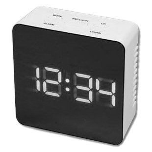 ZEGAR LUSTRZANY LED BUDZIK 160374-MSW TERMOMETR