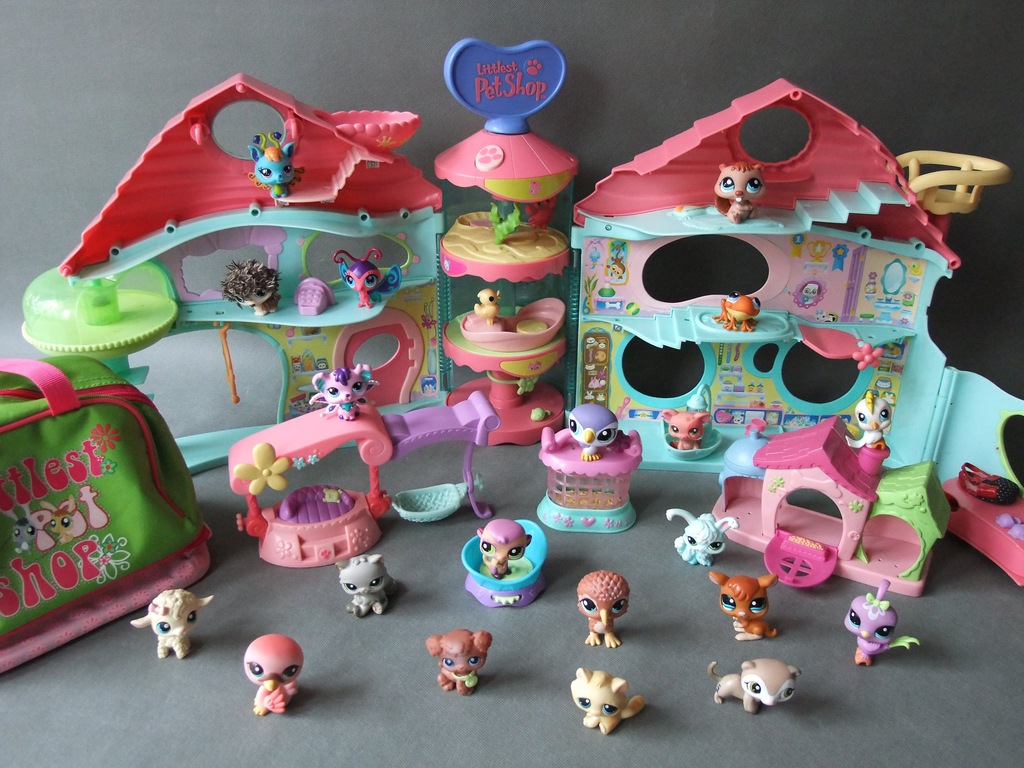 Zestaw Littlest Pet Shop LPS domki 20 figurek