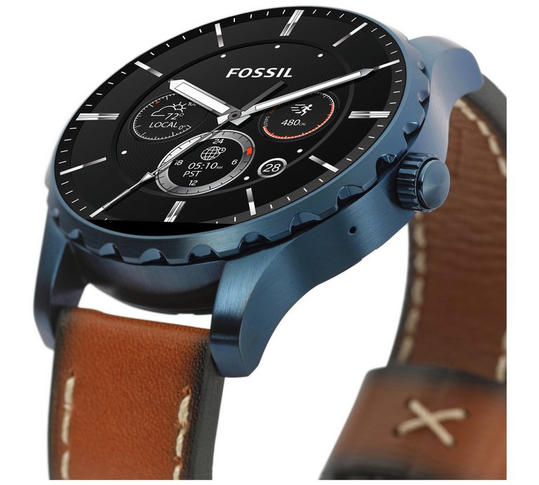fossil q marshal gen 2 smoke stainless steel touchscreen smartwatch ftw2108