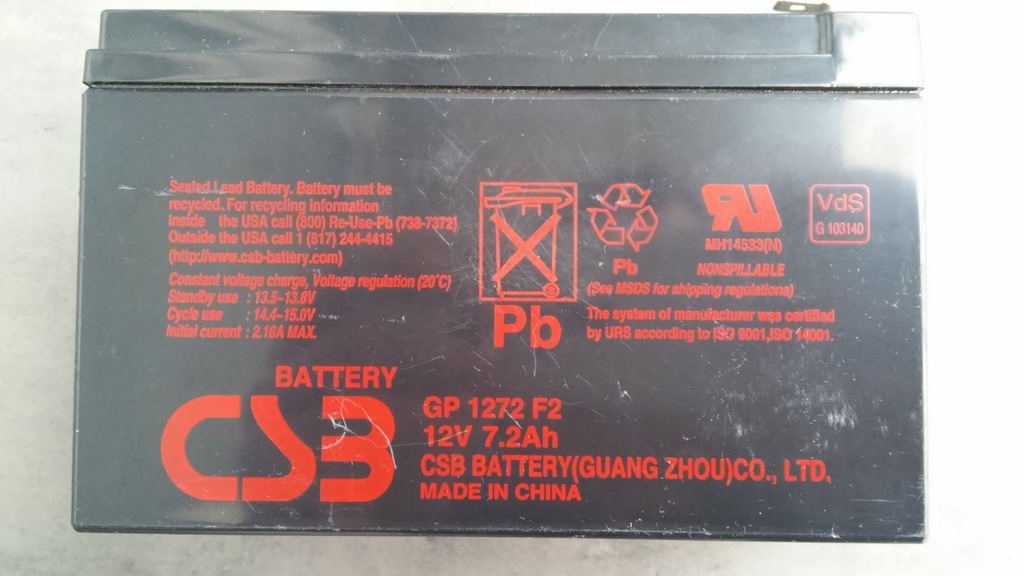 Аккумулятор csb 12v 7ah