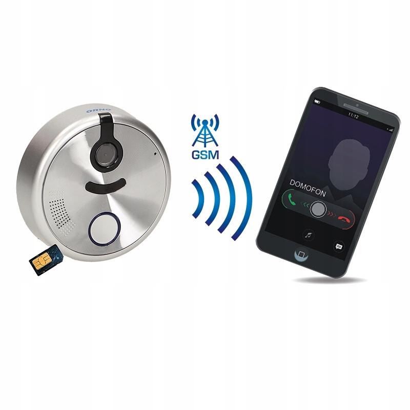 Domofon mobilny GSM Na kartę SIM Bezprzewodowy