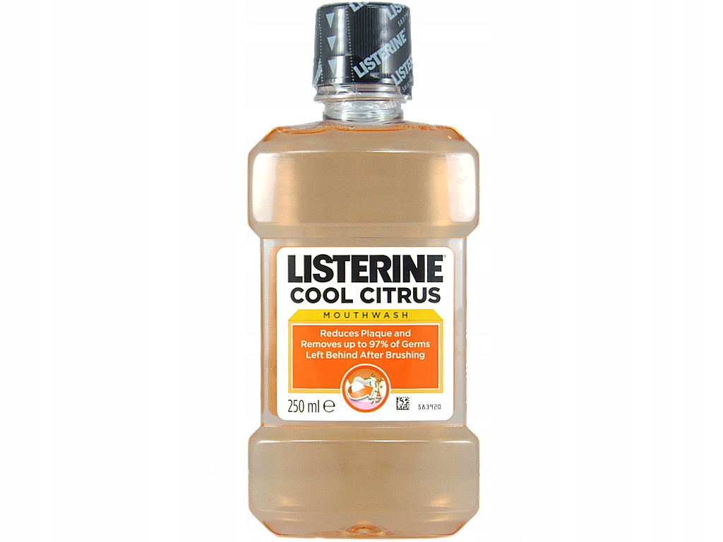 Listerine Płyn Cool Citrus Pomarańczowy 250ml UK