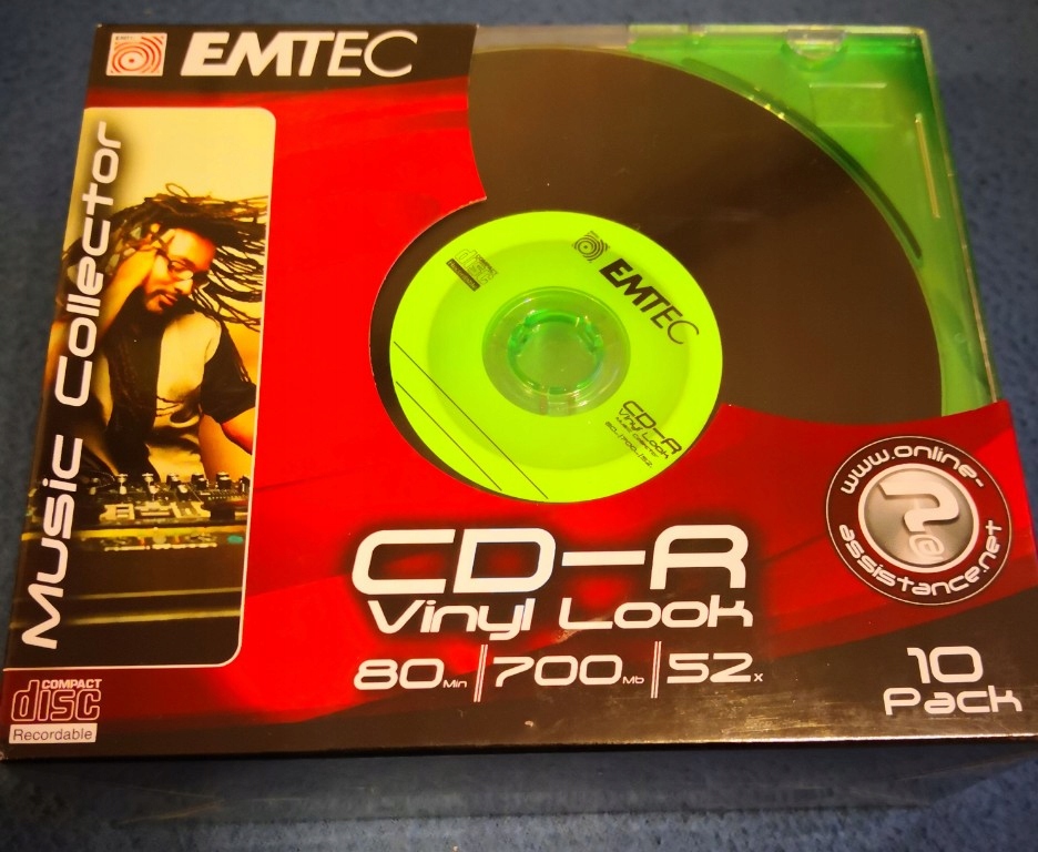 EMTEC Czyste płyty CD-R VINYL LOOK 10 PACK
