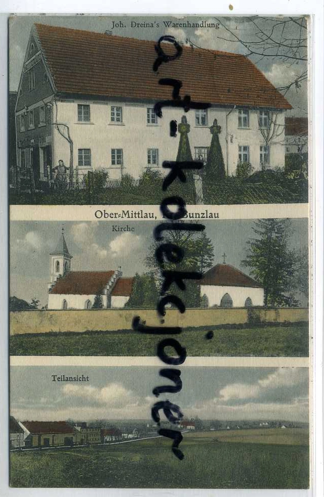 Iwiny - Mittlau gm.Bolesławiec - Gospoda,Kościół..