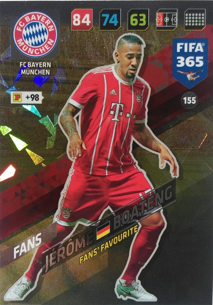 FIFA 365 2018 FANS FAVOURITE BAYERN 155 BOATENG