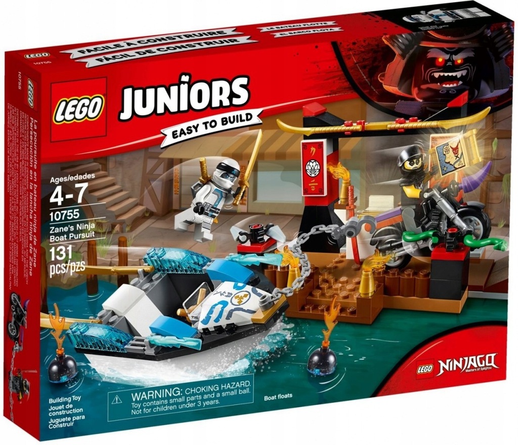 Lego Juniors Wodny pościg Zane'a