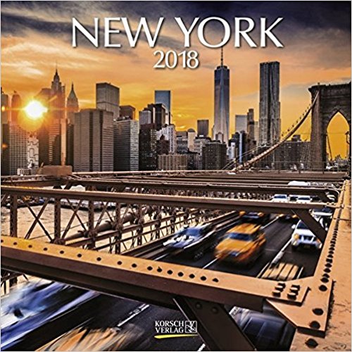 Kalendarz ścienny New York 2018 Nowy Jork USA