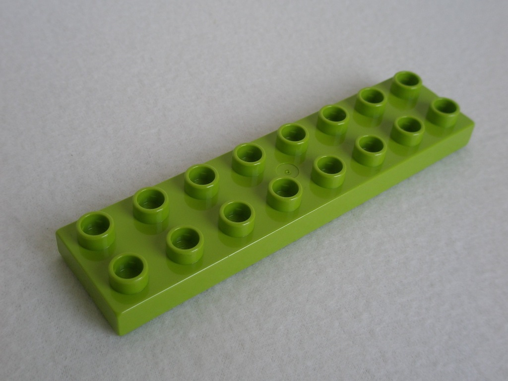Lego Duplo płytka długa limonka 2x8 8x2 piny