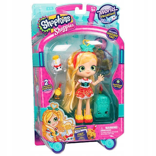 6. Shopkins lalka Spaghetti Sue + figurki NOWE