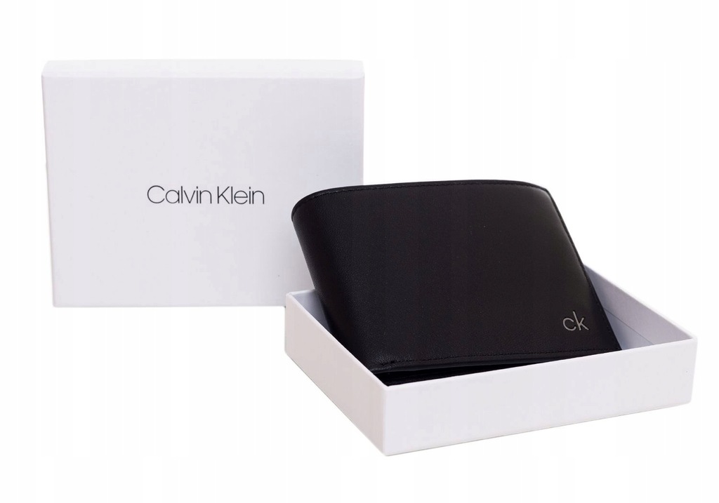 CALVIN KLEIN PORTFEL MĘSKI SMOOTH CK 5 CC BLACK