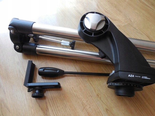 Głowica AZ4+Statyw stalowy+adapter do aparatu