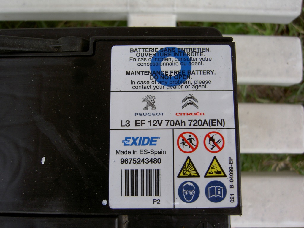 Exide 72Ah EN720A Akumulator EFB (start-stop)