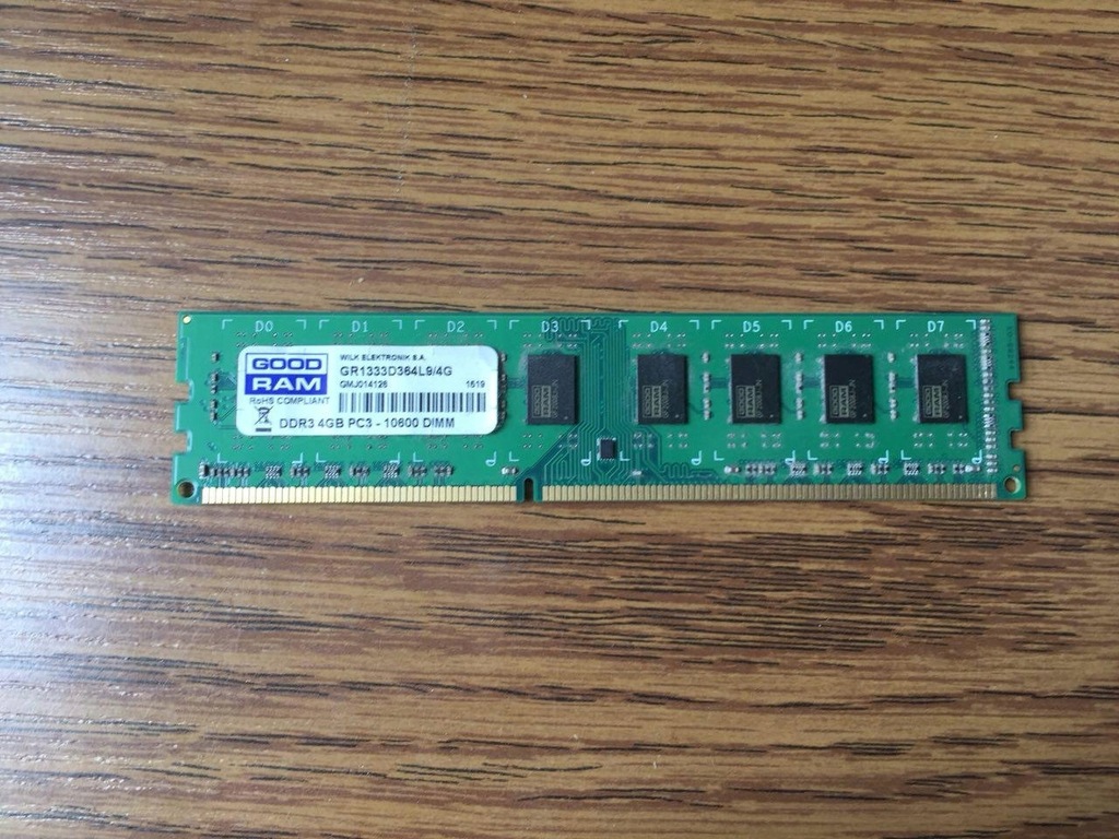 GoodRam DDR3 4GB 1333MHz CL9 (GR1333D364L9/4G)