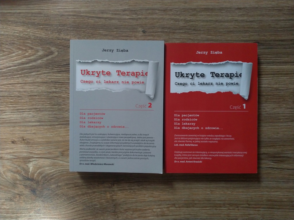 Ukryte terapie Jerzy Zięba 2 części okazja 1+2