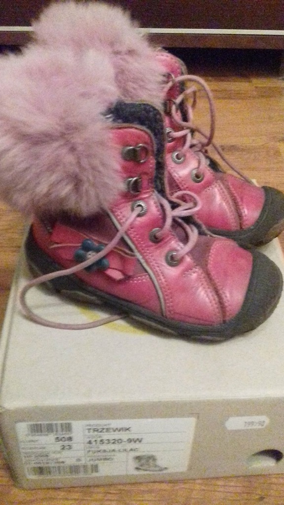 buty dziecięce zimowe na 23
