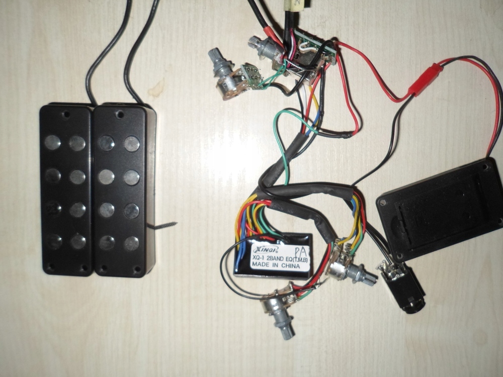 Set przetworników do basu - aktywne z elektroniką