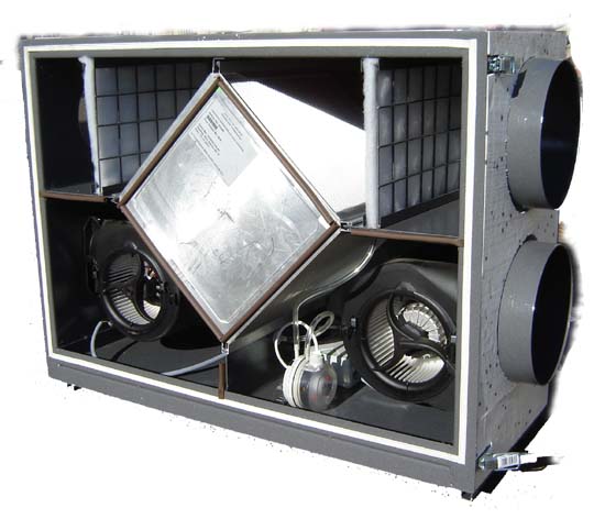 Rekuperator 450m3, wkład alu HEATEX