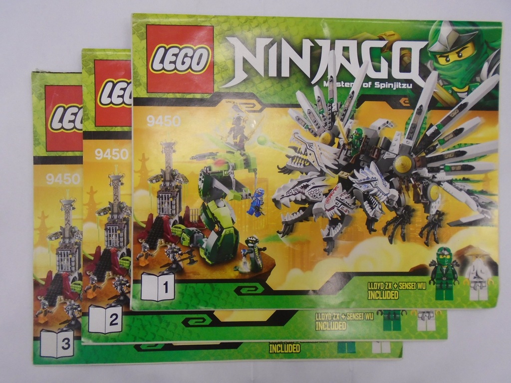 LEGO INSTRUKCJA Ninjago Epic Dragon Battle 9450