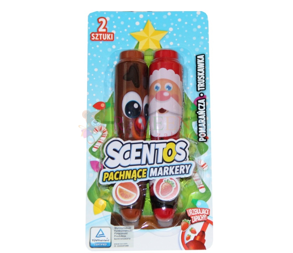 SCENTOS PACHNĄCE MARKERY MAZAKI MIKOŁAJ 2 SZTUKI