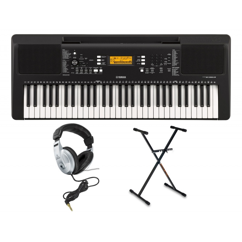 YAMAHA PSR-E363 KEYBOARD STATYW I SŁUCHAWKI 