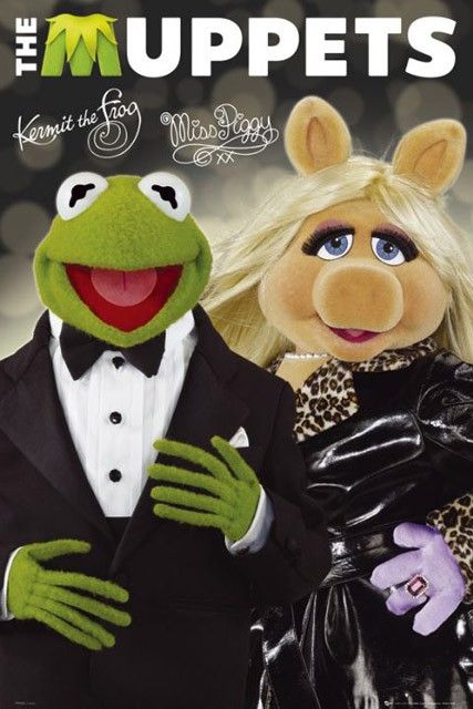 The Muppets Kermit Żaba i Świnka Piggy - plakat