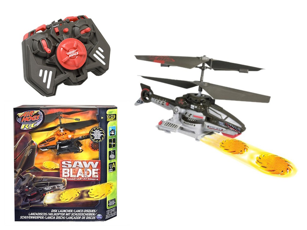 HELIKOPTER AIR HOGS SAW BLADE Z WYRZUTNIĄ DYSKÓW