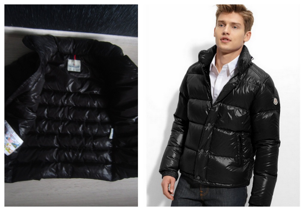 Modna Pikowana Puchowa Kurtka Moncler Maya Glossy 
