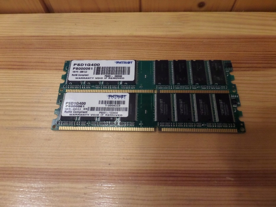 Pamięć Oznaczona Symbolem Pc3200 Nie Może Współpracować Z Magistralą Pamięć operacyjna DDR Patriot 2 x 1GB PC3200 CL3 - 7489658679
