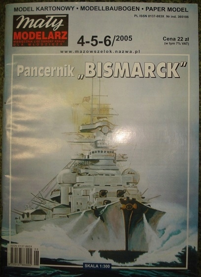 Mały Modelarz 4-5-6/2005 Pancernik Bismarck