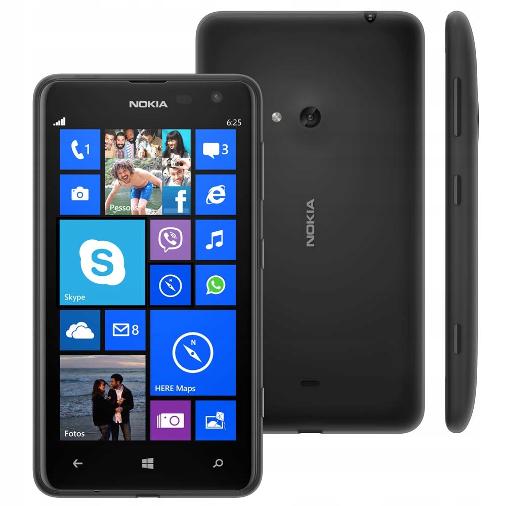 NOKIA LUMIA 625 CZARNA 8GB LTE 4G - 7660807954 - oficjalne archiwum Allegro