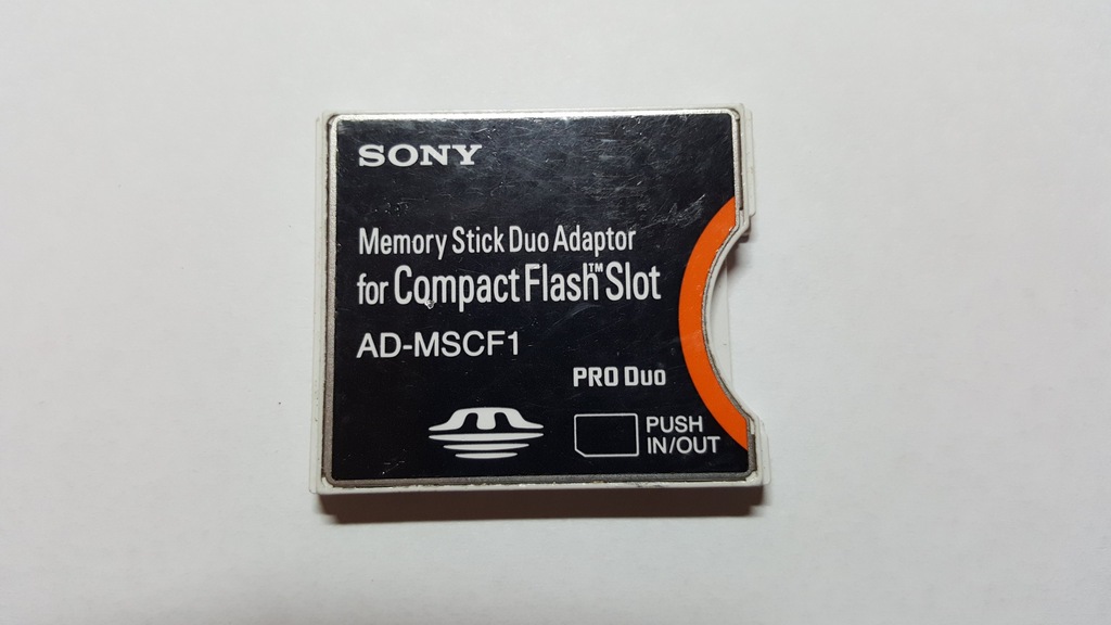SONY AD-MSCF1 ADAPTER CF CompactFlash na karty MS