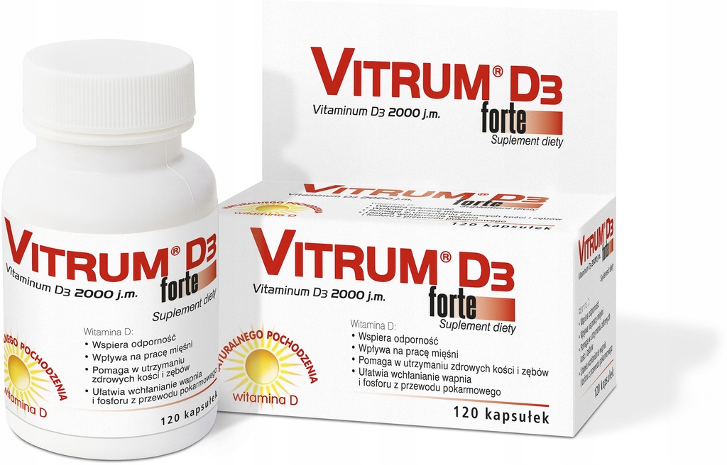 Vitrum D3 Forte D3 2000 Jm 120 Kaps Witamina D3