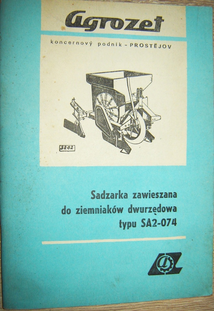 Sadzarka Agrozet-czeska, instrukcja katalog