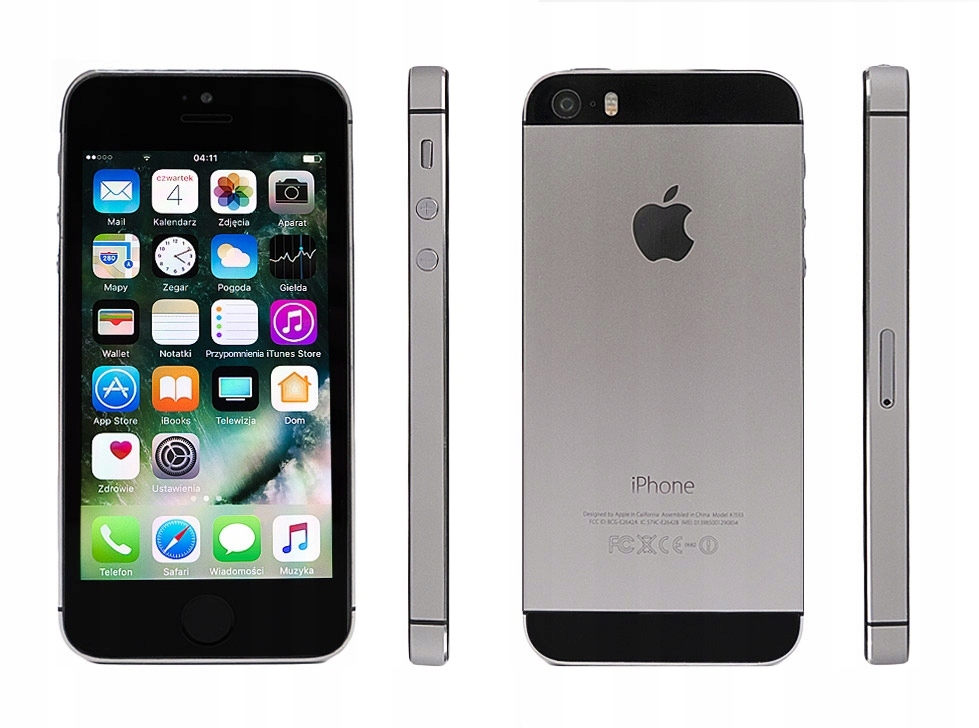 Apple iPhone 5S 16GB gray szary - 7584062448 - oficjalne archiwum Allegro